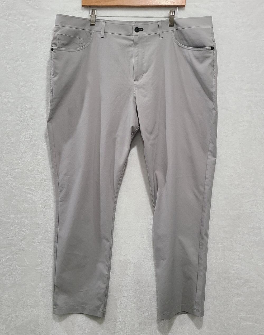 Public Rec Mens Dealmaker 5-Pocket Pants Gray Stretch Golf Workday Chino 42x32